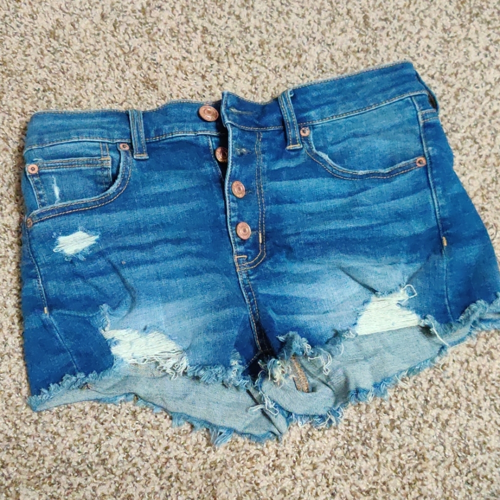 High Rise button fly American Eagle shorts